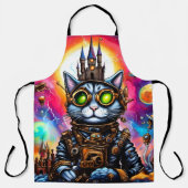Steampunk Space Cat I Schürze (Vorderseite)