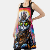 Steampunk Space Cat I Schürze (InSitu)