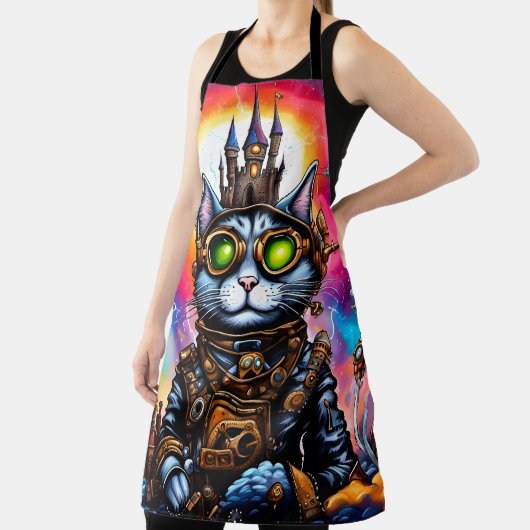 Steampunk Space Cat I Schürze (InSitu)