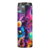 Steampunk Space Cat I Thermosbecher (Rückseite)