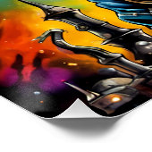 Steampunk Space Cat II Poster (Ecke)