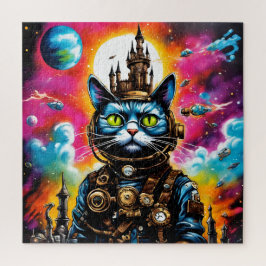 Steampunk Space Cat II Puzzle