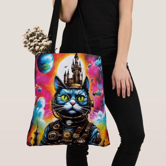 Steampunk Space Cat II Tasche (Von Nahem)