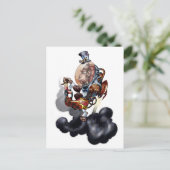 Steampunk Space Chimp Postkarte (Stehend Vorderseite)
