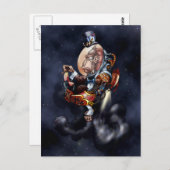 Steampunk Space Chimp Postkarte (Vorne/Hinten)