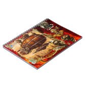 Steampunk Spaceship Notizblock (Linke Seite)