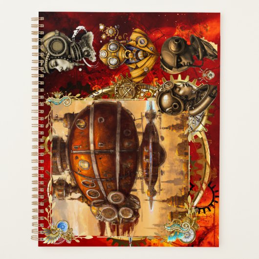 Steampunk Spaceship Planer (Vorderseite)