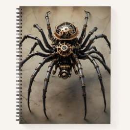 Steampunk Spider Bullet Line Rezept Notebook Notizblock