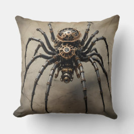 Steampunk Spider Design - zweiseitig Kissen