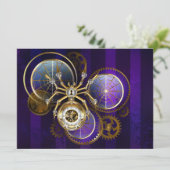 Steampunk Spider im Lila Hintergrund Ankündigung (Stehend Vorderseite)