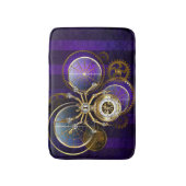 Steampunk Spider im Lila Hintergrund Badematte (Vorderseite Vertikal)