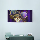 Steampunk Spider im Lila Hintergrund Banner (Messeveranstaltung)