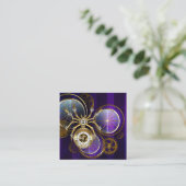 Steampunk Spider im Lila Hintergrund Begleitkarte (Stehend Vorderseite)