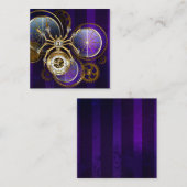 Steampunk Spider im Lila Hintergrund Begleitkarte (Vorne/Hinten)