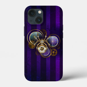 Steampunk Spider im Lila Hintergrund Case-Mate iPhone Hülle