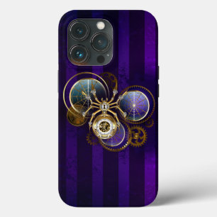 Steampunk Spider im Lila Hintergrund Case-Mate iPhone Hülle