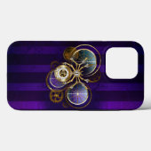 Steampunk Spider im Lila Hintergrund Case-Mate iPhone Hülle (Rückseite (Horizontal))