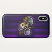 Steampunk Spider im Lila Hintergrund Case-Mate iPhone Hülle (Rückseite (Horizontal))