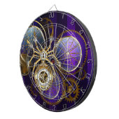 Steampunk Spider im Lila Hintergrund Dartscheibe (Vorderseite rechts)