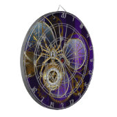 Steampunk Spider im Lila Hintergrund Dartscheibe (Vorderseite Links)