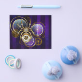 Steampunk Spider im Lila Hintergrund Flyer (Einzeln)