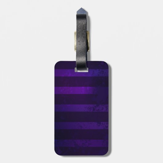 Steampunk Spider im Lila Hintergrund Gepäckanhänger (Rückseite vertikal)