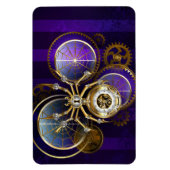 Steampunk Spider im Lila Hintergrund Magnet (Vertikal)