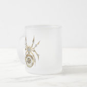Steampunk Spider im Lila Hintergrund Mattglastasse (Vorderseite Links)