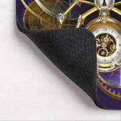 Steampunk Spider im Lila Hintergrund Mousepad (Ecke)