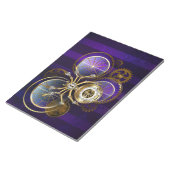 Steampunk Spider im Lila Hintergrund Notizblock (angewinkelt)