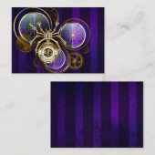 Steampunk Spider im Lila Hintergrund Telefonnummerkarte (Vorne/Hinten)