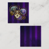 Steampunk Spider im Lila Hintergrund Telefonnummerkarte (Vorne/Hinten)