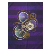 Steampunk Spider im Lila Hintergrund Tischdecke (Vorderseite)