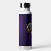 Steampunk Spider im Lila Hintergrund Trinkflasche (rechts)