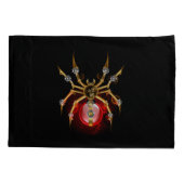 Steampunk spider on black kissenbezug (Rückseite)
