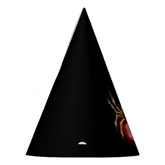 Steampunk spider on black partyhütchen (Links)