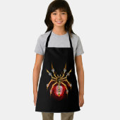 Steampunk spider on black schürze (Insitu)