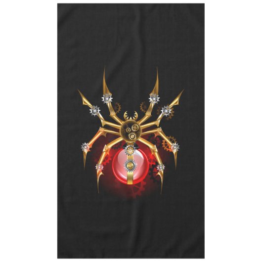 Steampunk spider on black tischdecke (Vorderseite)