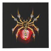 Steampunk spider on black würfel (Rechts)