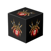 Steampunk spider on black würfel (Vorderseite Schrägansicht)
