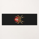 Steampunk spider on black yogamatte (Rückseite (Horizontal))