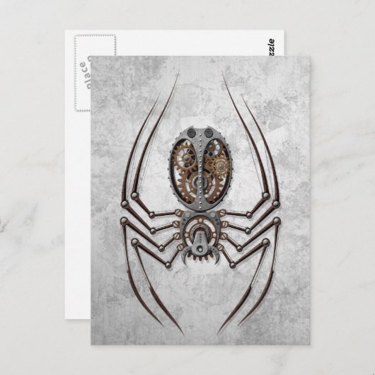 Steampunk Spider Postkarte (Vorne/Hinten)