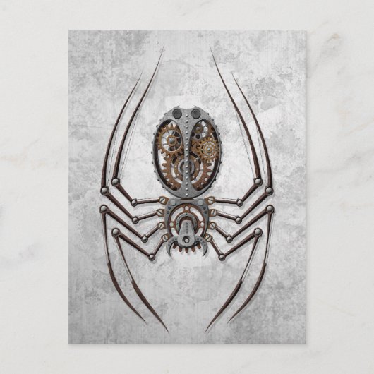 Steampunk Spider Postkarte (Vorderseite)