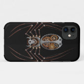Steampunk Spinne, schwarzer Hintergrund Case-Mate iPhone Hülle (Rückseite (Horizontal))