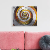 Steampunk - Spiral - Unendliche Zeit Leinwanddruck (Insitu (Wohnzimmer))