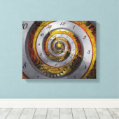Steampunk - Spiral - Unendliche Zeit Leinwanddruck (Insitu (Holzboden))