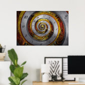 Steampunk - Spiral - Unendliche Zeit Poster (Heimbüro)