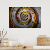 Steampunk - Spiral - Unendliche Zeit Poster (Küche)