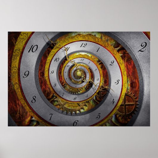 Steampunk - Spiral - Unendliche Zeit Poster (Vorne)
