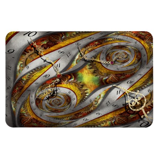 Steampunk - Spiral - Zeitkontinuum Magnet (Horizontal)